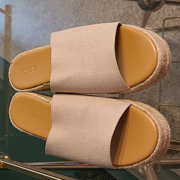 J. CREW tan espadrilles - Picture 2 of 4